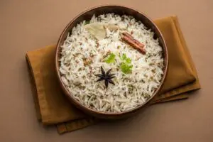 Basmati rijst gekookt